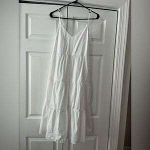 Abercrombie & Fitch Cream V-Neck Dress